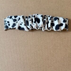 Cow print Apple Watch scrunchie band